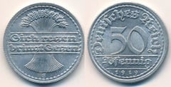 50 pfennig from Germany-Rep. Weimar