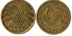 5 reichspfennig from Germany-Rep. Weimar
