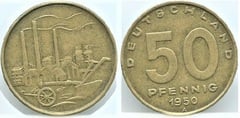 50 pfennig from Germany-Democratic Republic