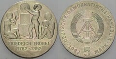 5 mark (Bicentenario del Nacimiento de Friedrich Froebel) from Germany-Democratic Republic