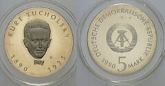 5 mark (Centenariodel Nacimiento de Kurt Tucholsky) from Germany-Democratic Republic
