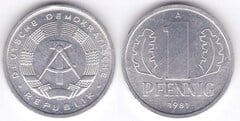 1 pfennig from Germany-Democratic Republic