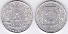 5 pfennig from Germany-Democratic Republic