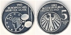 5 mark (European Year of Music) from Germany-Federal Rep.