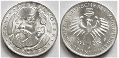 5 mark (150 Aniversario del Nacimiento de Max von Pettenkofer) from Germany-Federal Rep.