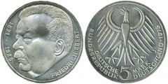 5 mark (50th Anniversary of Friedrich Ebert's Death) from Germany-Federal Rep.