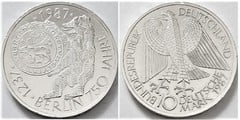 10 mark (750 Aniversario de la Ciudad de Berlín) from Germany-Federal Rep.