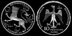10 mark (800th Anniversary of the Death of Heinrich the Lion) from Germany-Federal Rep.