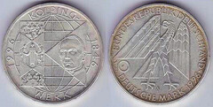 10 mark (150 Aniversario de la Fundación Kolpingwerk) from Germany-Federal Rep.