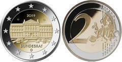 2 euro (70 Aniversario del Bundesrat) from Germany-Federal Rep.
