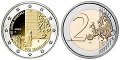2 euro (50 Aniversario de la Genuflexión de Varsovia) from Germany-Federal Rep.
