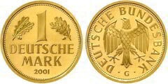 1 mark (Retirada del Marco alemán) from Germany-Federal Rep.