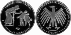 10 euro (Cuentos de los Hermanos Grimm: Hansel y Gretel) from Germany-Federal Rep.