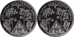 10 euro (600 Años Concilio de Constanza) from Germany-Federal Rep.