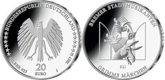 20 euro (Cuentos de los Hermanos Grimm: Los músicos de Bremen) from Germany-Federal Rep.