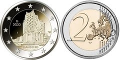 2 euro (Filarmónica del Elba - Hamburgo) from Germany-Federal Rep.