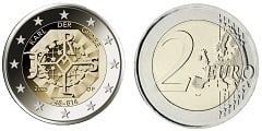 2 euro (1275th Anniversary of the Birth of Charlemagne) from Germany-Federal Rep.