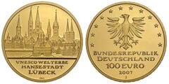 100 euro (Lubeck - Patrimonio de la UNESCO) from Germany-Federal Rep.