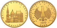 100 euro (Catedral de Aachen - Patrimonio de la UNESCO) from Germany-Federal Rep.