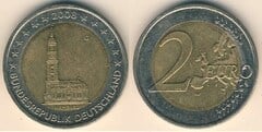 2 euro (Estado Federado de Hamburgo) from Germany-Federal Rep.