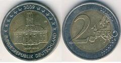 2 euro (Saarland) from Germany-Federal Rep.