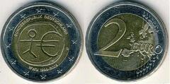 2 euro (10 Aniversario de la Unión Económica Monetaria / UEM / WWU) from Germany-Federal Rep.