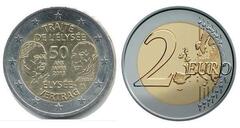 2 euro (50th Anniversary of the Treaty of Elysium) from Germany-Federal Rep.