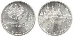 10 euro (800th Anniversary of Dresden ) from Germany-Federal Rep.