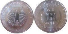 10 euro (20 Aniversario de la Reunificación de Alemania) from Germany-Federal Rep.