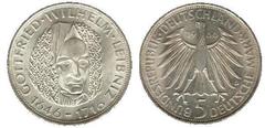 5 mark (250 Aniversario de la Muerte de Gottfried Wilhelm Leibniz) from Germany-Federal Rep.
