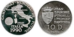 10 diners (Campeonato Mundial de Futbol-Italia 1990) from Andorra