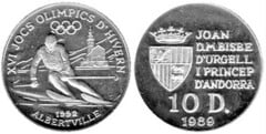 10 diners (XVI Juegos Olímpicos de Invierno-Albertville) from Andorra