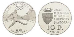 10 diners (XXV Olimpiada-Barcelona 92) from Andorra