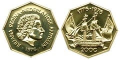 200 gulden (U.S. Bicentennial) from Netherlands Antilles