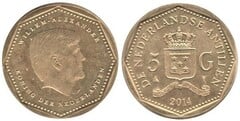 5 gulden from Netherlands Antilles