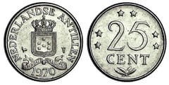 25 cent from Netherlands Antilles