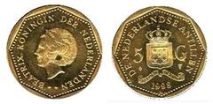 5 gulden from Netherlands Antilles
