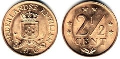 2 1/2 cent from Netherlands Antilles