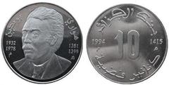 10 dinares (President Houari Boumediene) from Algeria