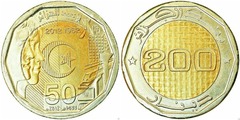200 dinares (50th Anniversary of Independence) from Algeria