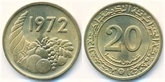 20 céntimos (FAO-Revolución agrícola) from Algeria