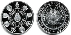 25 pesos (Encuentro de Dos Mundos) from Argentina