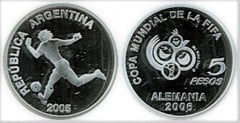 2 pesos (Copa Mundial de la FIFA-Alemania 2006) from Argentina