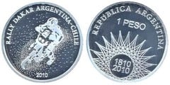 1 peso (Bicentennial of the May Revolution) from Argentina