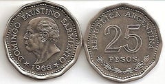 25 pesos (80th Anniversary of Domingo Faustino Sarmiento's Death) from Argentina