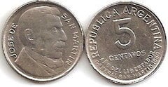 5 centavos (Year of the Liberator General San Martín) from Argentina