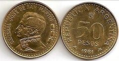 50 pesos (General José de San Martin) from Argentina