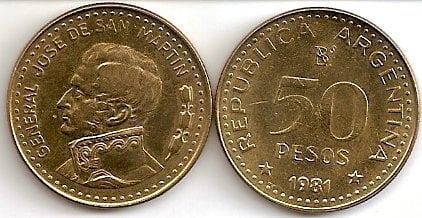 Photo of 50 pesos (General José de San Martin)