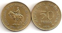 50 pesos (Centenario de la Conquista del Desierto) from Argentina