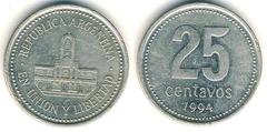 25 centavos from Argentina
